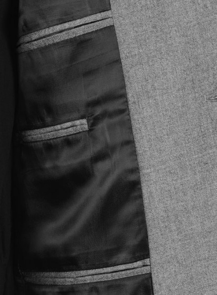 Gray Flannel Wool Jacket - 40R