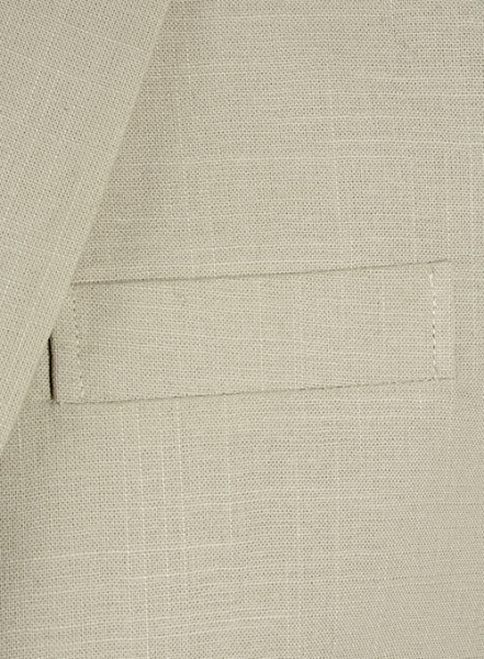 Tropical American Beige Linen Suit