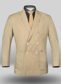 Melange Khaki Basel Style Wool Jacket