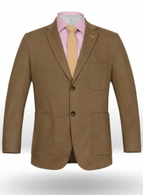 French Khaki Stretch Chino Unlined Jacket