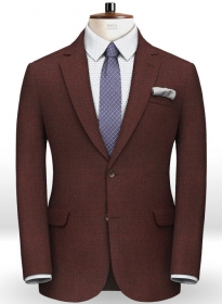 Napolean Wine Birdseye Wool Jacket