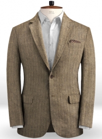 Italian Veneto Herringbone Linen Jacket