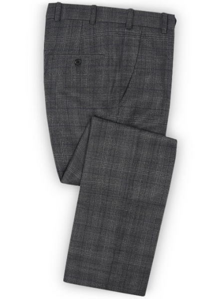 Napolean Charcoal Gray Wool Pants