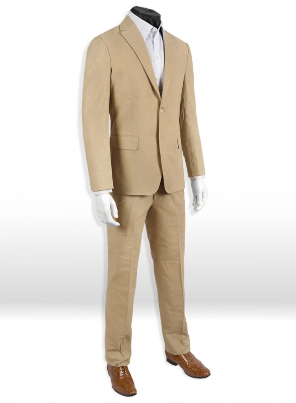 Tropical Tan Linen Suit - Special Offer