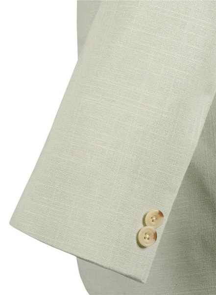 Tropical Light Beige Linen Jacket