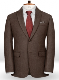 Brown Flannel Wool Jacket - 40R