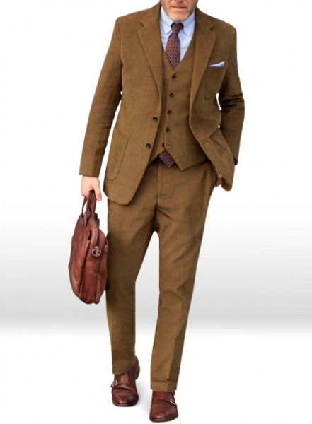 Camel Thick Corduroy Suit