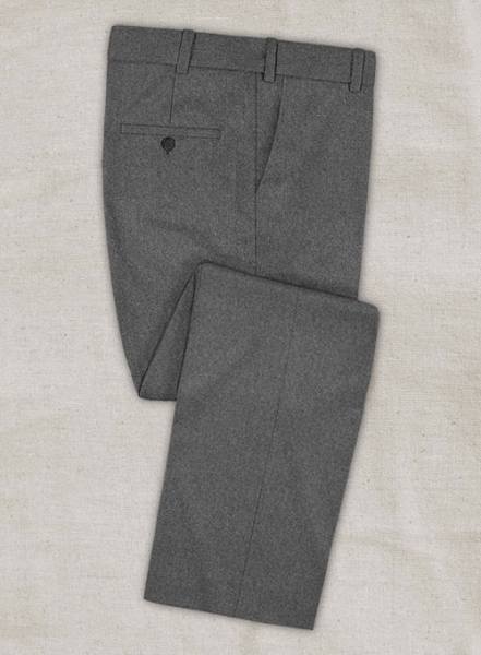 Gray Flannel Wool Pants