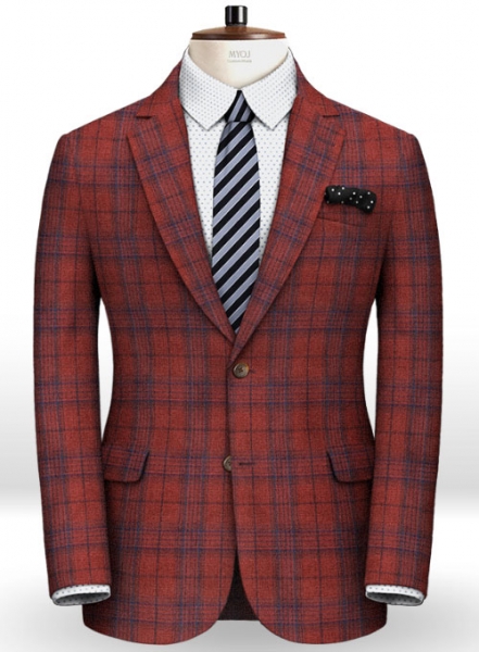 Napolean Tartan Red Wool Jacket