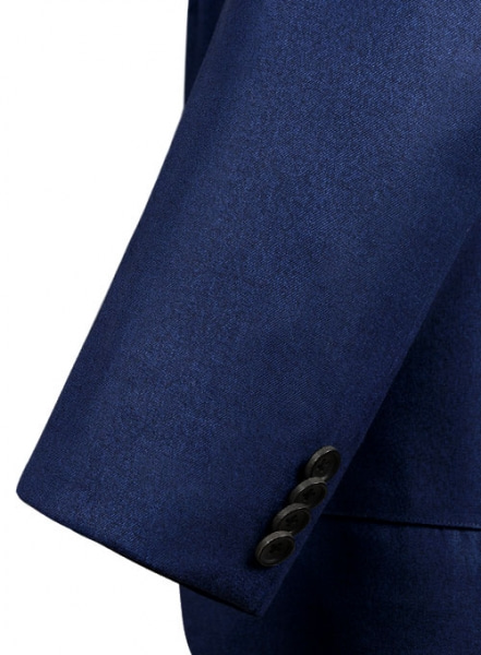 Italian Melange Blue Angora Wool Jacket