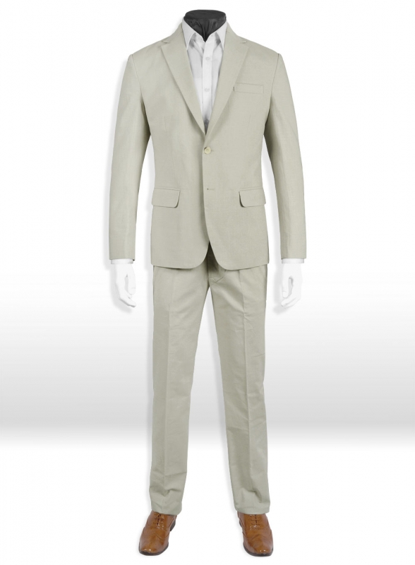 Tropical English Beige Linen Suit