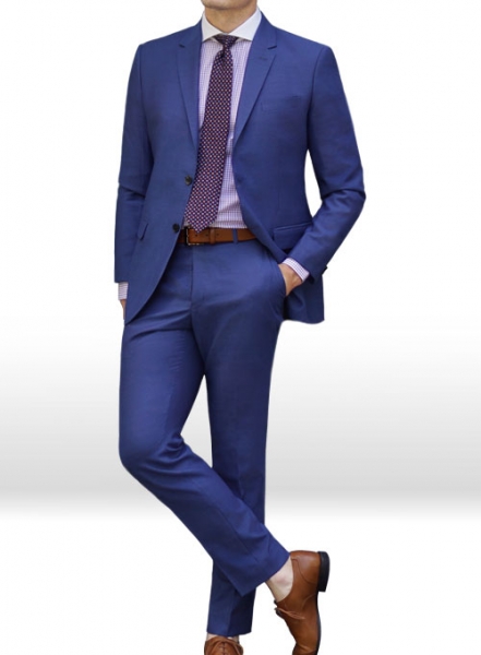 Napolean Rosso Blue Wool Suit