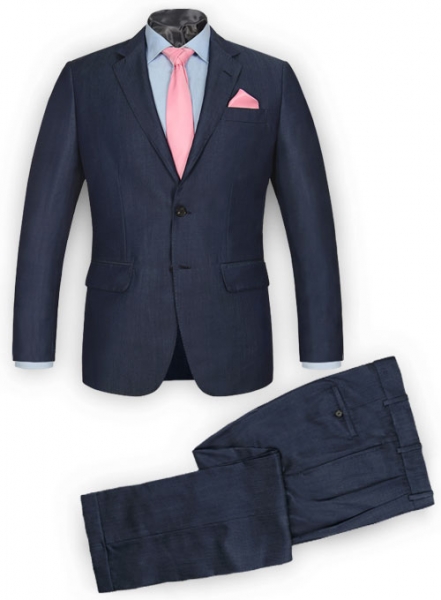 Reda Metro Blue Pure Wool Suit