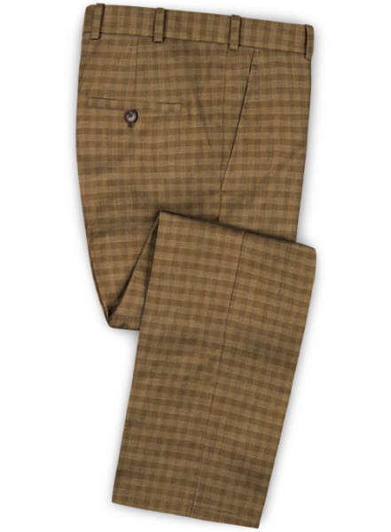 Edward Stretch Cotton Khaki Suit