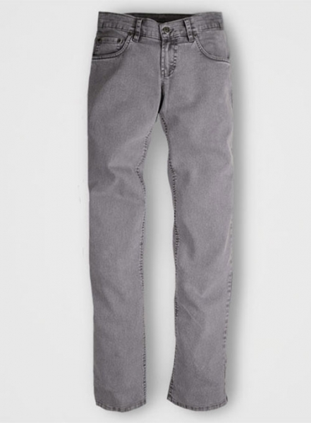 Ash Gray Stretch Jeans - Blast Wash - Look #313