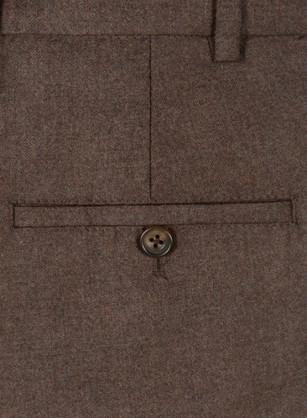 Brown Flannel Wool Pants - 32R