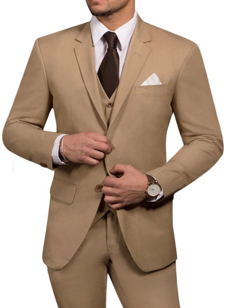 Madison Melange Khaki Chino Suit