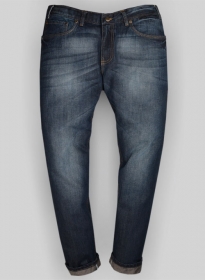 Thomas Blue Hard Wash Whisker Jeans