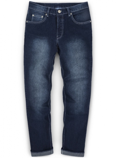 Classic 12oz Scrape Wash Darker Stretch Jeans - Look #328