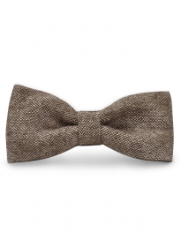 Tweed Bow - Brown Tweed