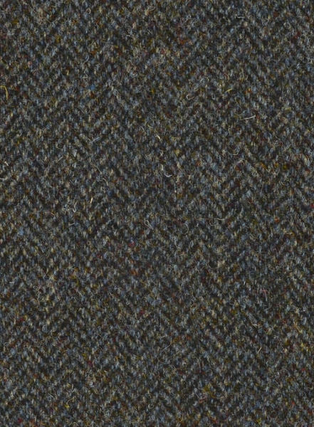 Harris Tweed Ridge Blue Herringbone Pants