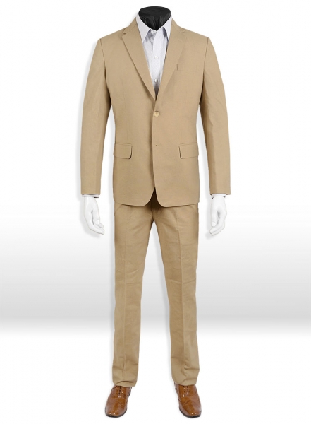 Tropical Tan Linen Suit - Special Offer