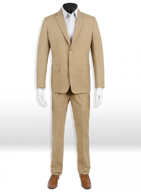 Tropical Tan Linen Suit - Special Offer