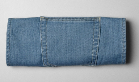 Knitted Jogger Denim Stretch Jeans - Light Blue