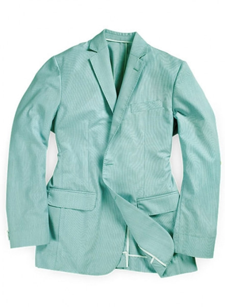 Soho Lt Blue Wool Linen Jacket - 38R