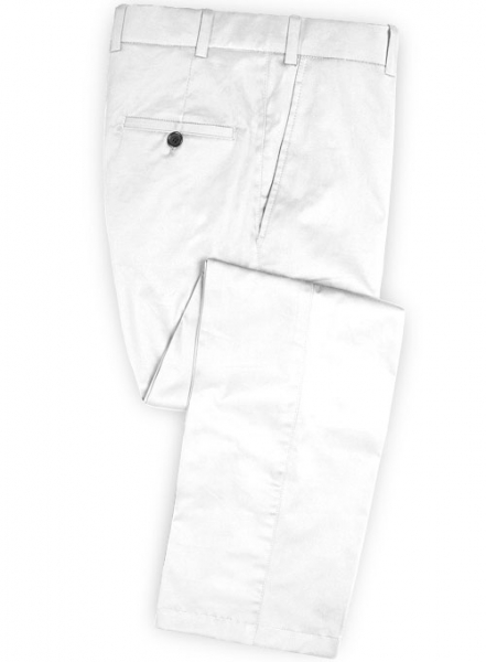 Summer Weight White Chino Suit