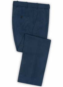 Oxford Blue Flannel Wool Pants