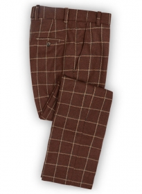 Vintage Brown Glen Royal Tweed Pants