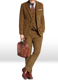 Camel Thick Corduroy Suit