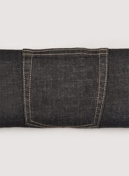 Stone Carbon Black Stretch Jeans - Hard Wash