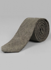 Italian Linen Tie - Denim Black