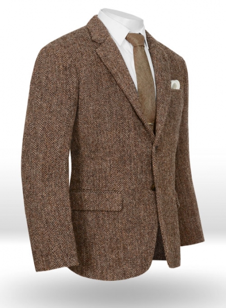 Harris Tweed Brown Herringbone Jacket