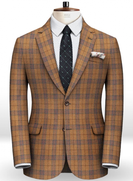 Turin Rust Feather Tweed Suit