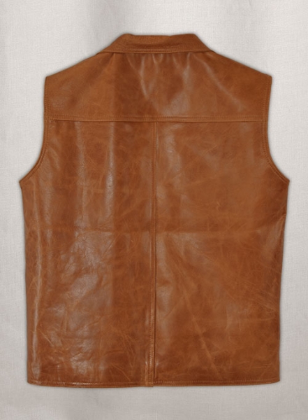 Leather Biker Vest # 311