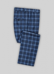 Solbiati Blue Glen Linen Pants