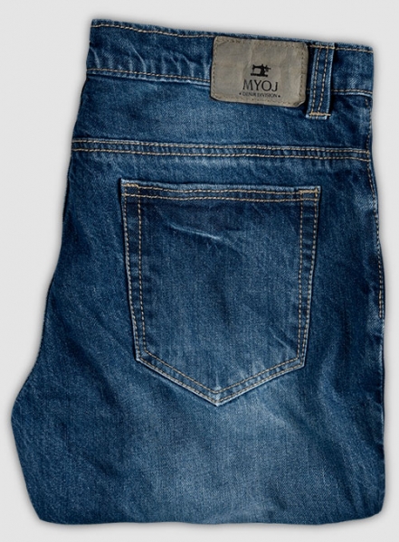 Skywalk Blue Stone Wash Whisker Jeans