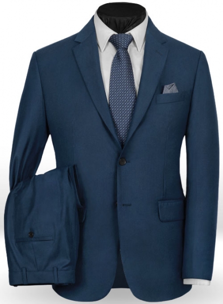 Oxford Blue Flannel Wool Suit