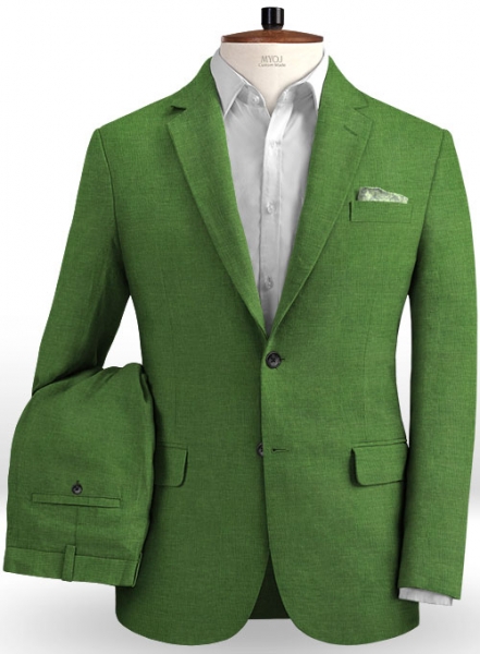 Zod Green Pure Linen Suit