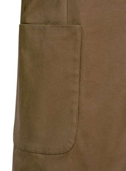 French Khaki Stretch Chino Unlined Jacket