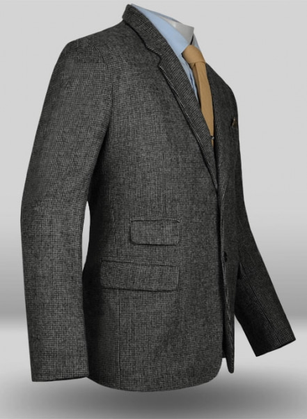 Vintage Gray Macro Weave Tweed Suit