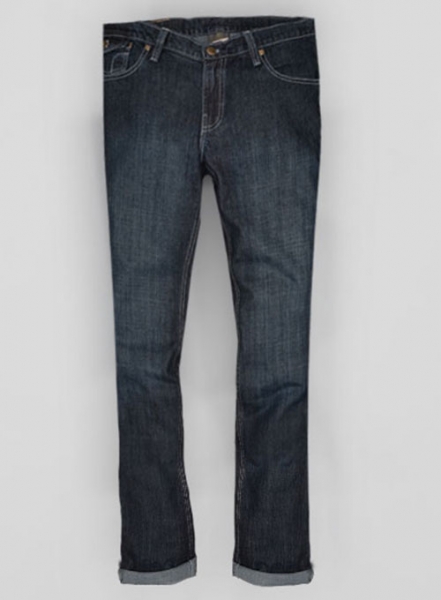 Cross Hatch Blue Scrape Washed Jeans - Look #132