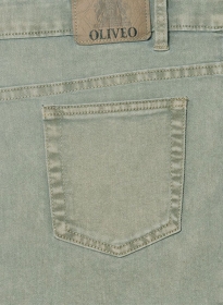 Solar Brown Stretch Jeans - Vintage Wash