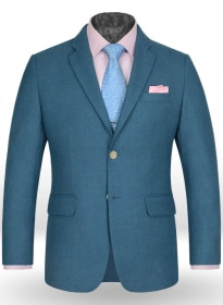 Light Weight Bar Blue Tweed Jacket