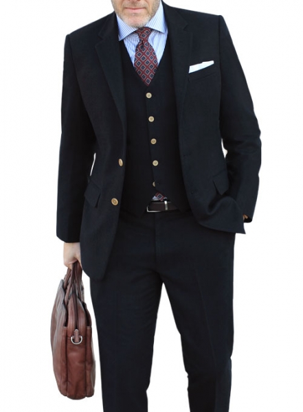 Light Weight Deep Blue Tweed Suit