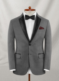 Napolean Gray Wool Tuxedo Jacket