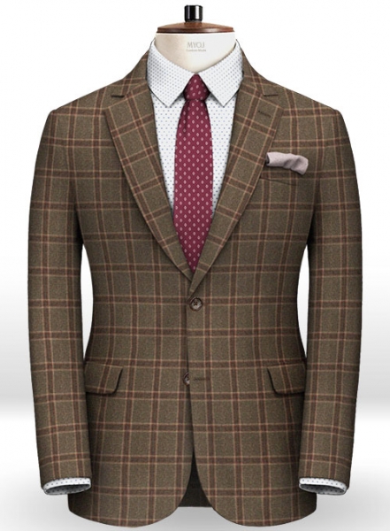 Light Weight Autumn Brown Tweed Jacket